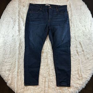 Loft Skinny Jeans, Size 33/16 Dark Wash
